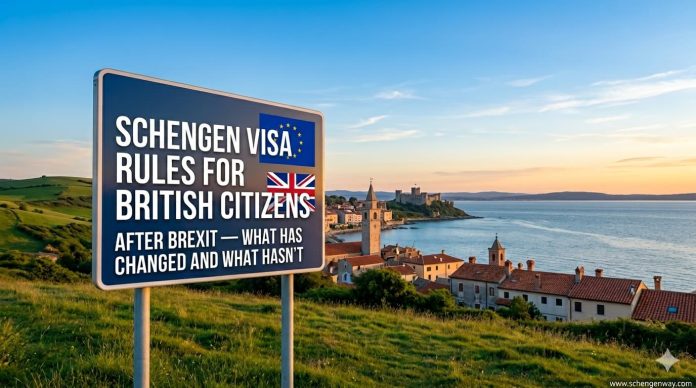 Schengen visa rules for British citizens after Brexit
