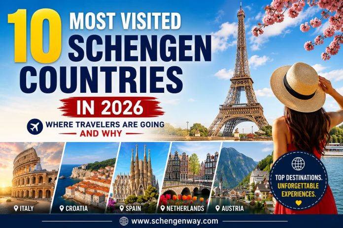 10 Most Visited Schengen Countries in 2026 — Where Travelers Are Going and Why