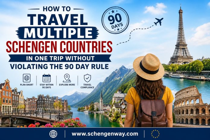 How to Travel Multiple Schengen Countries in One Trip Without Violating the 90-Day Rule (2026 Guide)