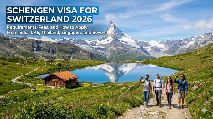 Schengen Visa for Switzerland 2026 — Requirements, Fees, and How to Apply From India, UAE, Thailand, Singapore and Beyond
