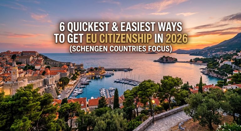 6 Quickest and Easiest Ways to Get EU Citizenship in 2026 (Schengen Countries Focus)